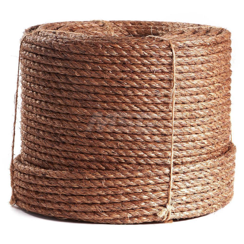 Orion Cordage - Rope; Rope Construction: 3 Strand Twisted; Material: Manila;  Work Load Limit: 60 lb; Color: Brown (Natural); Breaking Strength:  8100.000; Application: General Purpose