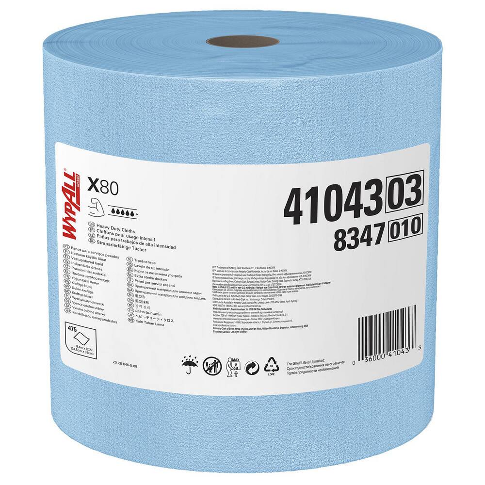 WypAll 41043 Shop Towel/Industrial Wipes: Dry & X80 