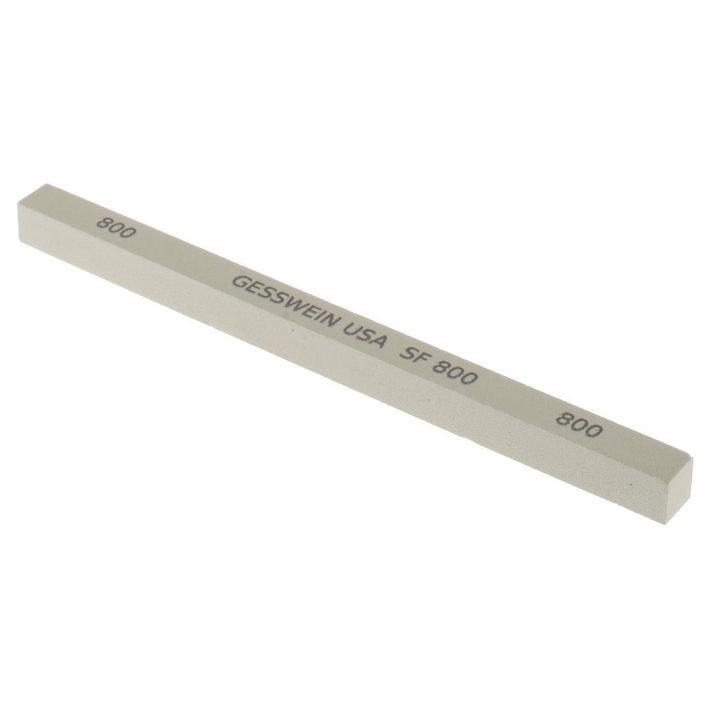 Square Polishing Stone: Aluminum Oxide, 1/4" Wide, 1/4" Thick, 4" OAL