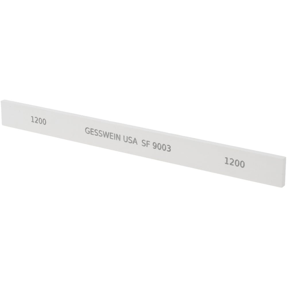 Rectangle Polishing Stone: Aluminum Oxide, 1/2" Wide, 1/8" Thick, 6" OAL