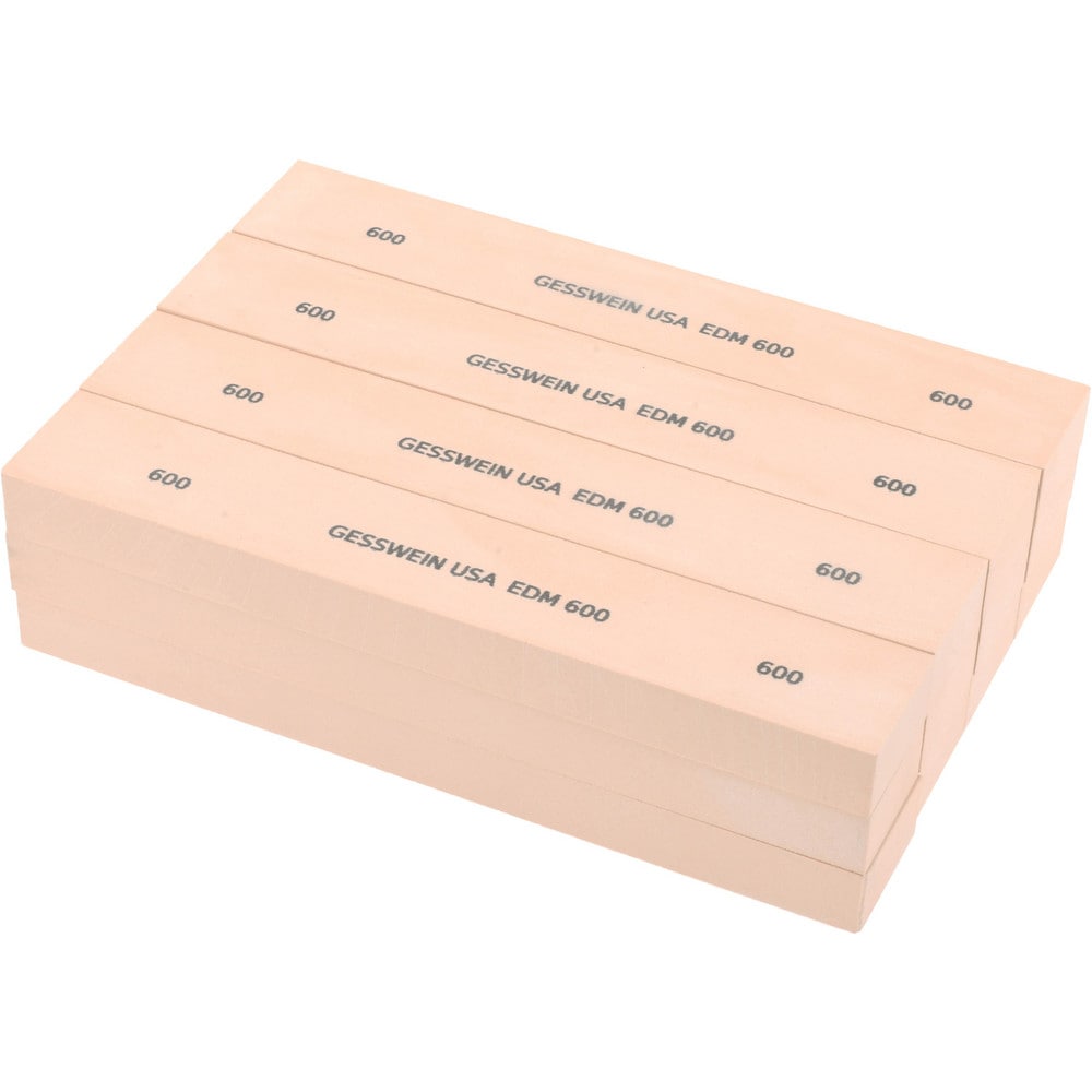 Rectangle Polishing Stone: Aluminum Oxide, 1" Wide, 1/2" Thick, 6" OAL