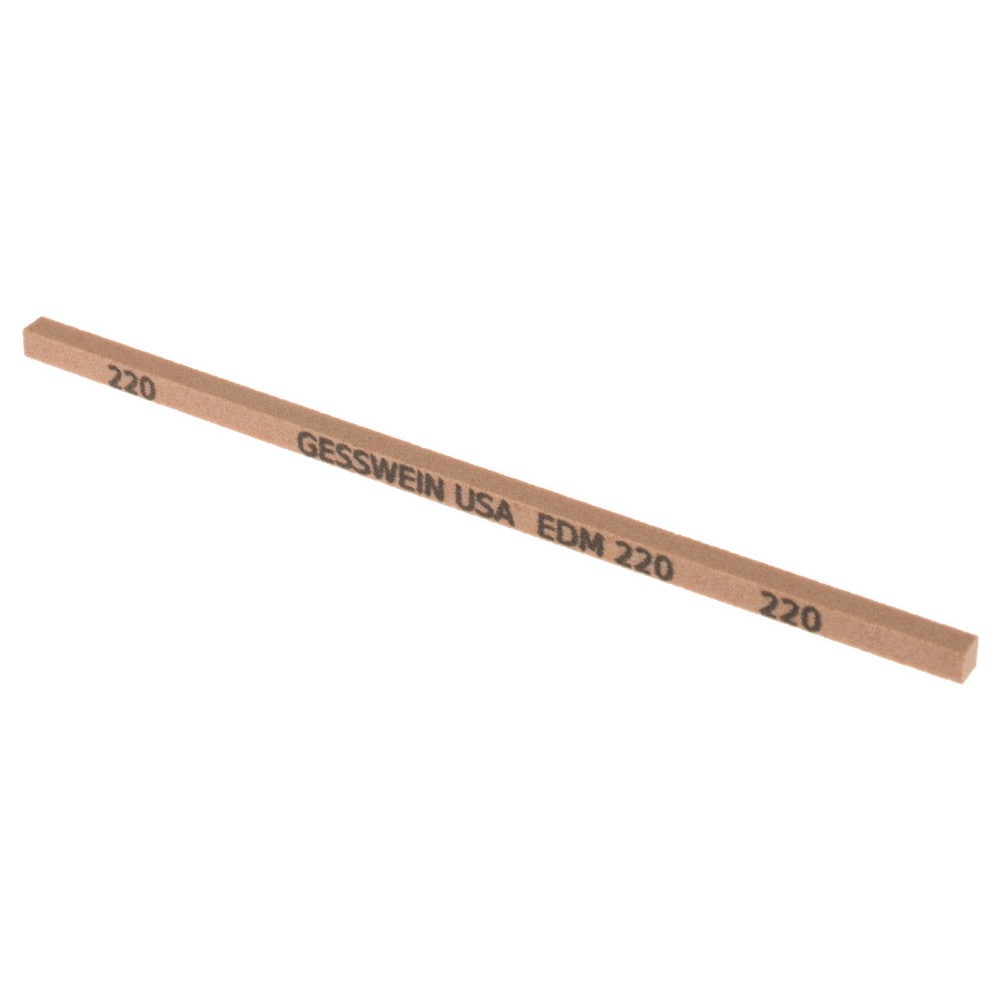Square Polishing Stone: Aluminum Oxide, 1/8" Wide, 1/8" Thick, 4" OAL