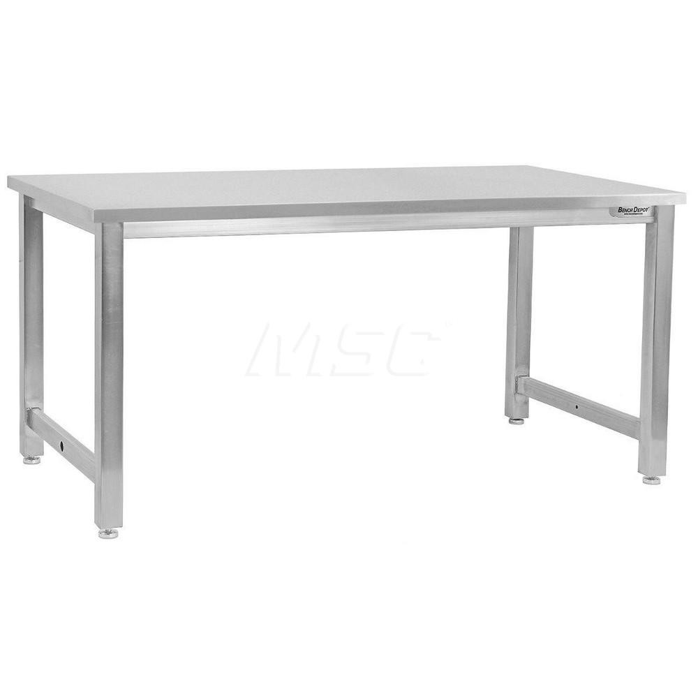 BenchPro Work Bench 48" Wide, 32" High, Brushed, Stainless Steel Top