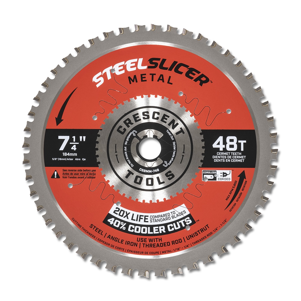 Crescent - Wet & Dry Cut Saw Blade: 7-1/4