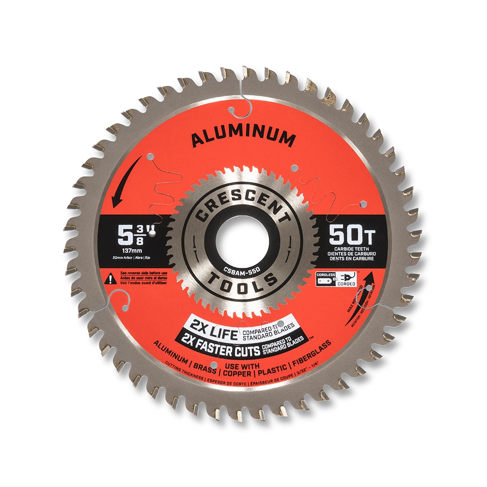 Crescent - Wet & Dry Cut Saw Blade: 5-3/8