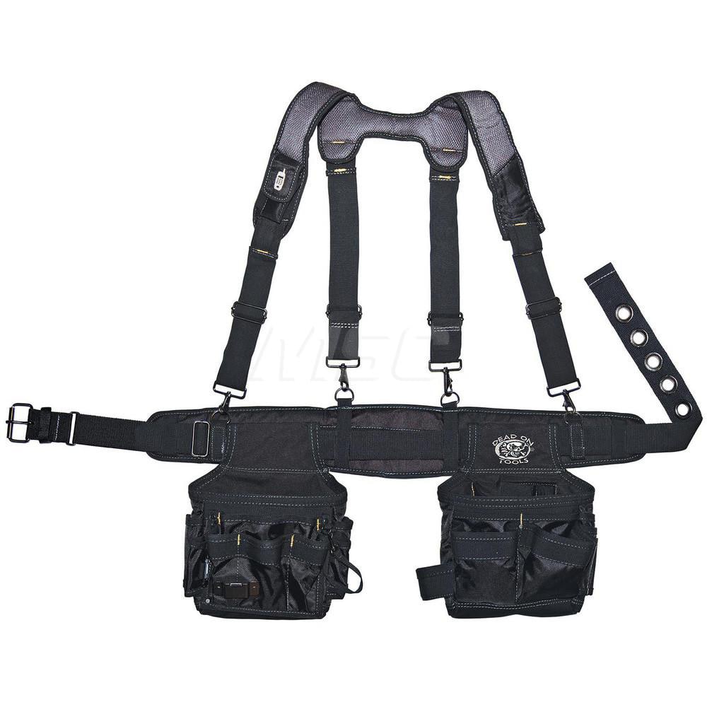 Tool Aprons & Tool Belts; Tool Type: Belts & Suspenders ; Minimum Waist Size: 30 ; Maximum Waist Size: 52 ; Material: Polyester ; Number of Pockets: 14.000 ; Color: Black