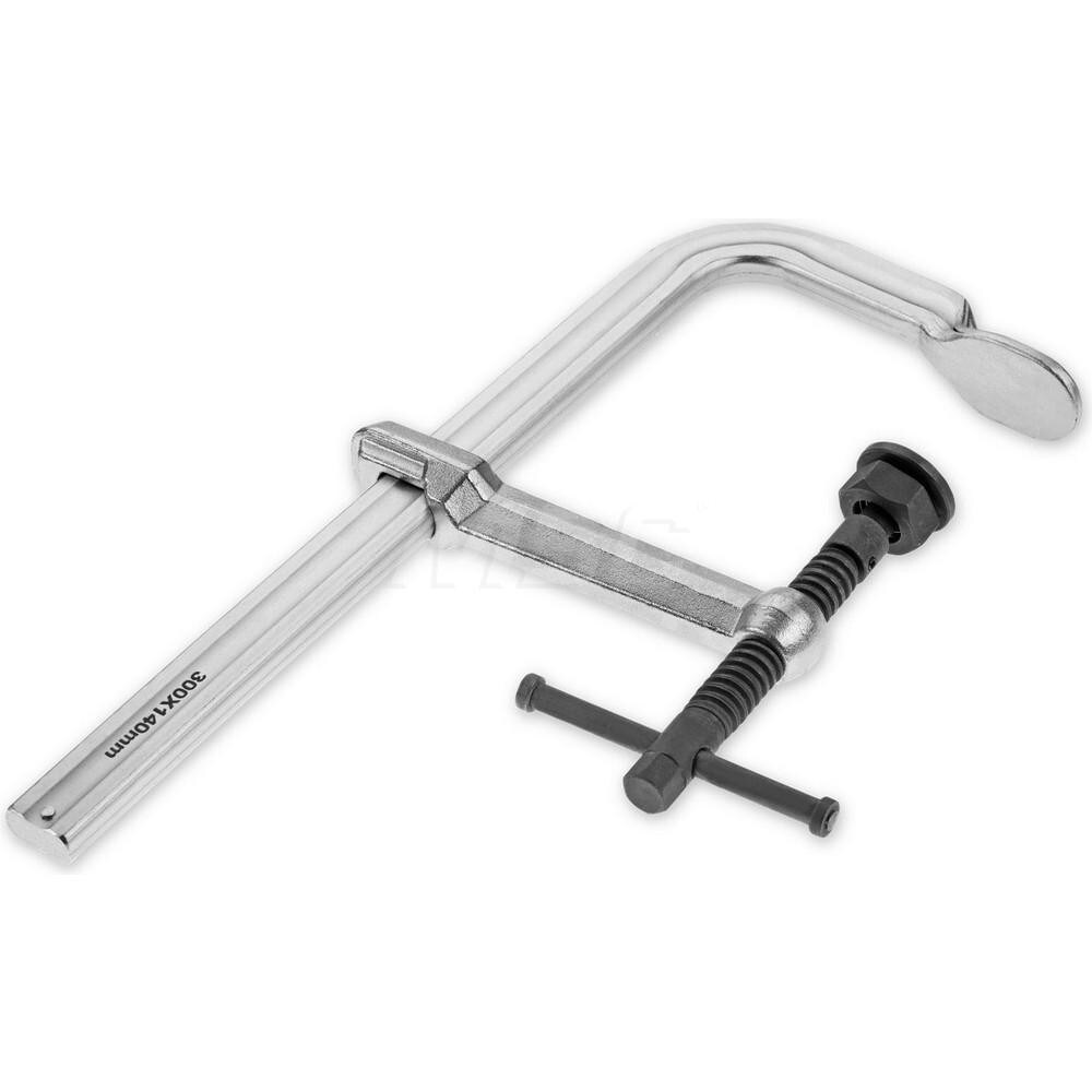 Sliding Arm Bar Clamp: 40" Max Capacity, 5" Throat Depth