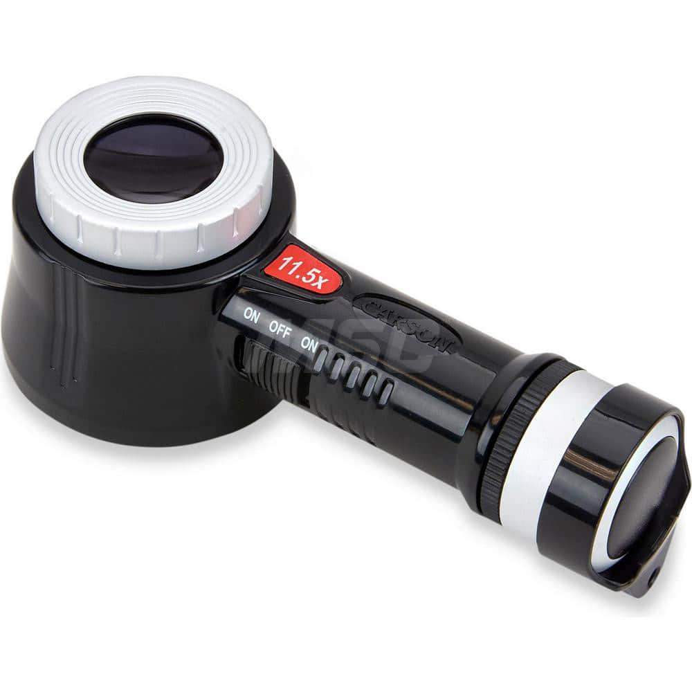 CARSON OPTICAL CP-45 Handheld Magnifiers; Minimum Magnification: 11.5x ; Maximum Magnification: 11.5x ; Lens Shape: Round 