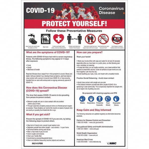 NMC COVID19 PROTECT YOURSELF! 17480773 MSC Industrial Supply