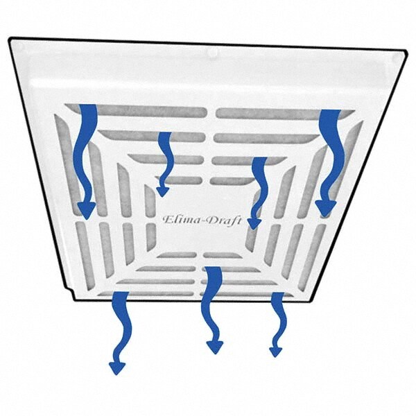 Registers & Diffusers; Type: Filtration Vent Cover ; Style: Filtration Cover ; Material: Plastic ; Length (Decimal Inch): 24.5 ; Height (Inch): 2.25 ; Diameter (Decimal Inch): 24.0000