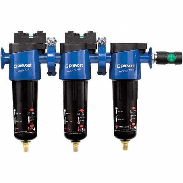 Oil & Water Filter/Separator: FNPT End Connections, 50 CFM, Auto & Float Drain, Use on Air