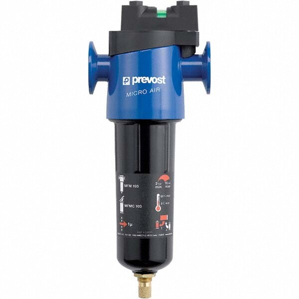 Oil & Water Filter/Separator: FNPT End Connections, 157 CFM, Auto & Float Drain, Use on Air