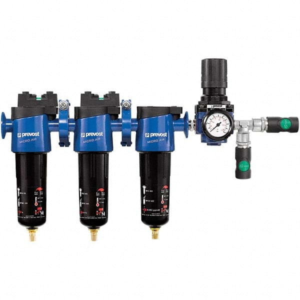 Oil & Water Filter/Separator: FNPT End Connections, 50 CFM, Auto & Float Drain, Use on Air