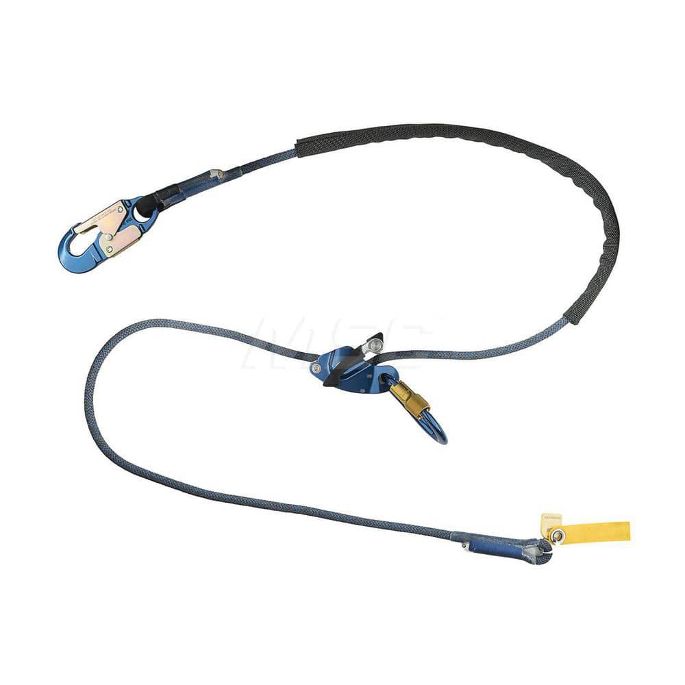 Lanyards & Lifelines; Load Capacity: 310lb; 141kg ; Lifeline Material: Nylon ; Capacity (Lb.): 310 ; End Connections: Snap Hook; Carabiner ; Maximum Number Of Users: 1 ; Anchorage Connection: Snap Hook