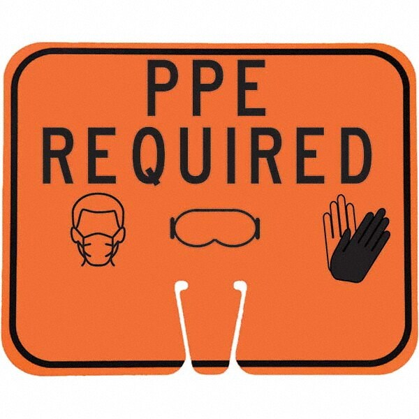 Sign: Rectangle, "PPE Required"