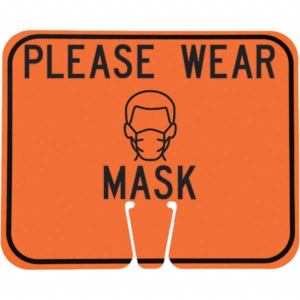Pro Mask Sign March PRO-SAFE - Sign: Rectangle, Notice, Please Wear A Mask | MSC Direct