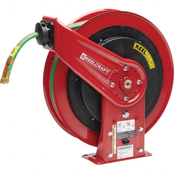 Reelcraft TW7450 OLPT Retractable Gas Welding Cutting Torch Hose Reel 1/4  x 50