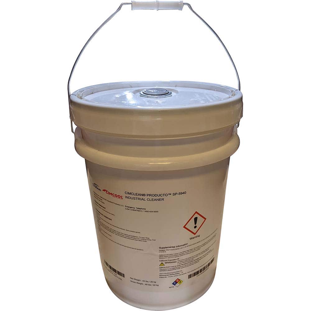 Cimcool B40075-P080 Parts Washing Solutions & Solvents; Solution Type: Water-Based ; Container Size (Lb.): 49.00 ; Container Type: Pail ; Cleaner/Series: CIMCLEAN SP5940 