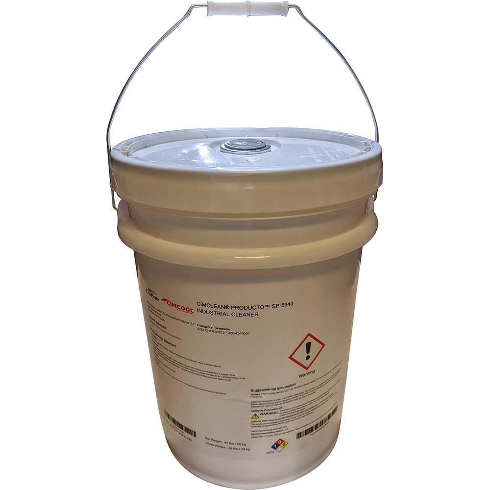 Parts Washing Solutions & Solvents; Solution Type: Water-Based ; Container Size (Lb.): 49.00 ; Container Type: Pail ; Cleaner/Series: CIMCLEAN SP5940