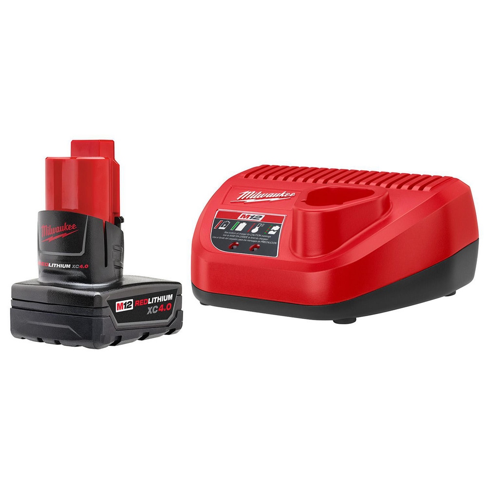 Power Tool Batteries; Battery Voltage: 12.00 ; Battery Chemistry: Lithium-ion ; Battery Capacity (Ah): 4.00 ; Battery Series: M12 ; For Use With: Milwaukee M12 Tools ; Charging Time: 77 min