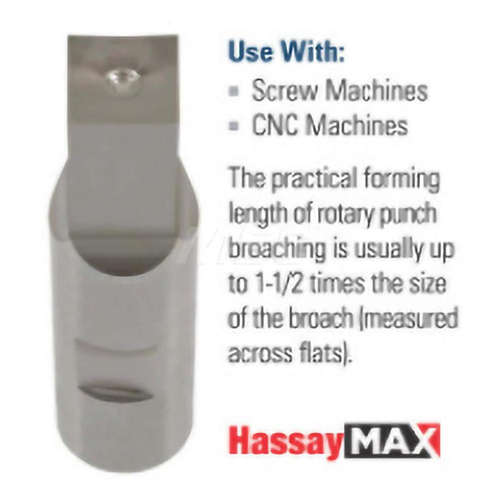 Hassay Savage 66012 3/16 Hex Rotary Punch Broach 8 mm shank 