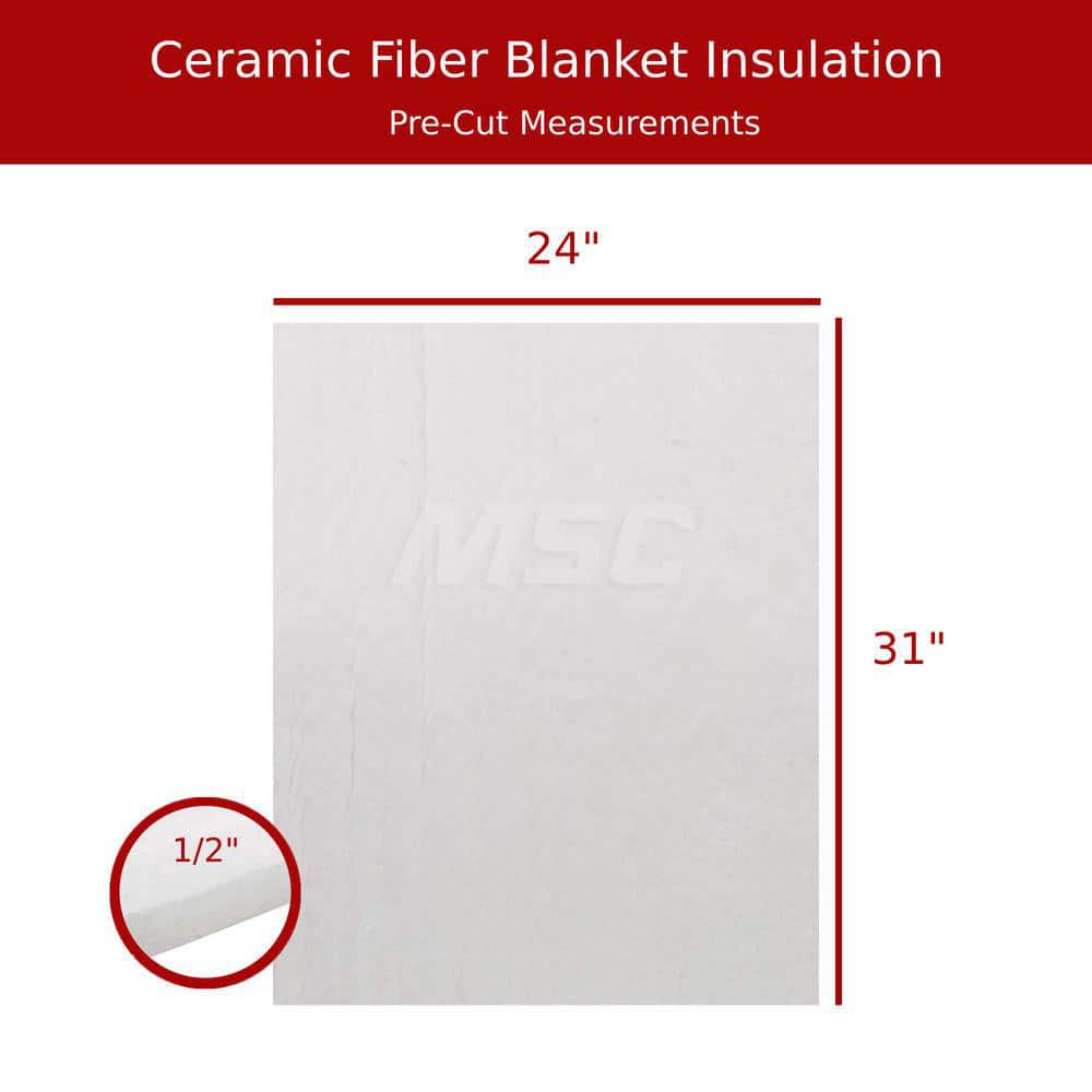 Sterling Seal & Supply Blanket Insulation, Material: Fiber , Density : 8 , Shape: Rectangle , Thickness: 1 , Length : 300