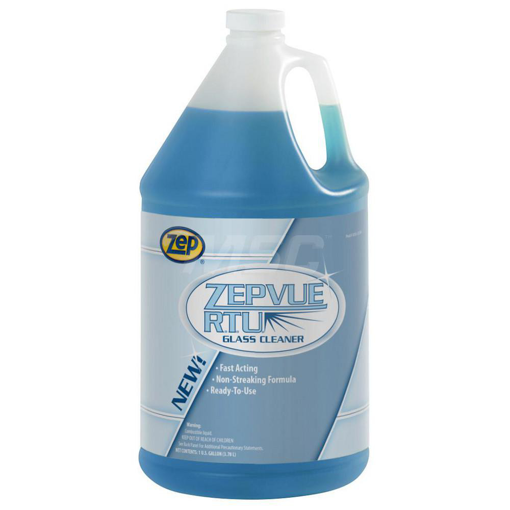 ZEP Zepvue Glass Cleaner, 1 gal, Pleasant Scent, 4/Case MSC