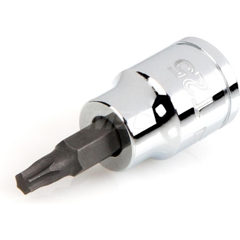 Hand Torx Bit Socket: 3/8" Drive, T25 - 1.9000" OAL