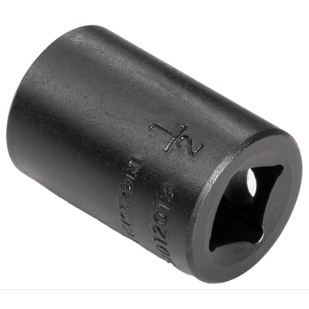 TEKTON 3/8" Drive X 1/2" 6-Point Impact Socket – Laser & Stamped Markings, Radius Corners, Meets 1.3x ANSI Torque Standard (SID12013)