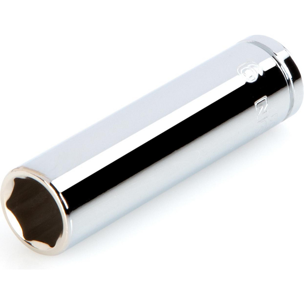 Tekton Hand Sockets; Drive Size (Inch): 1/4 ; Size (mm): 9.0000 ; Type: Deep ; Tool Type: Hand Socket ; Number of Points: 6 ; Finish/Coating: