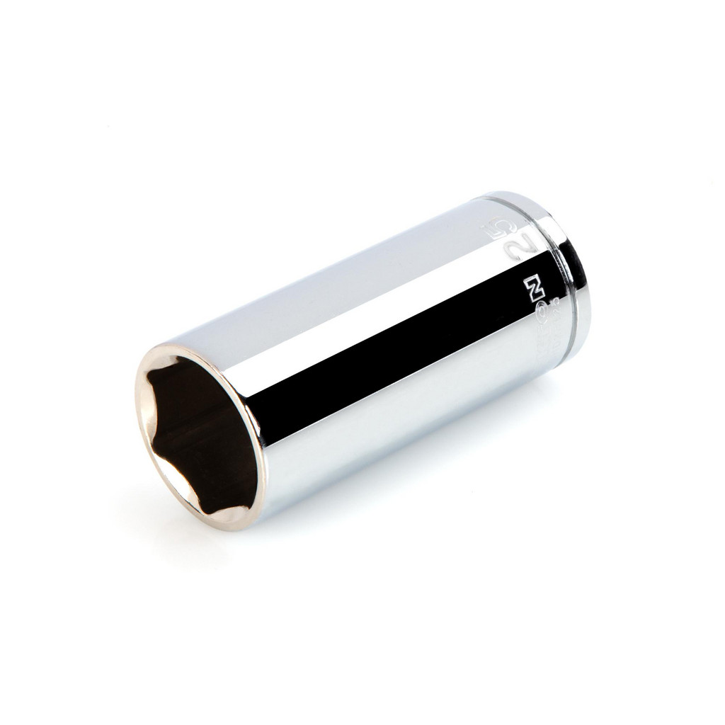 Tekton Hand Sockets; Drive Size (Inch): 1/2 ; Size (mm): 25.0000 ; Type: Deep ; Tool Type: Hand Socket ; Number of Points: 6 ; Finish/Coating: