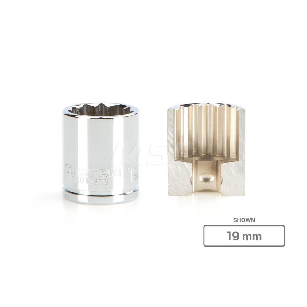 TEKTON 3/8 Inch Drive 11 Mm 12-Point Socket | SHD12311, Chrome, Standard Length