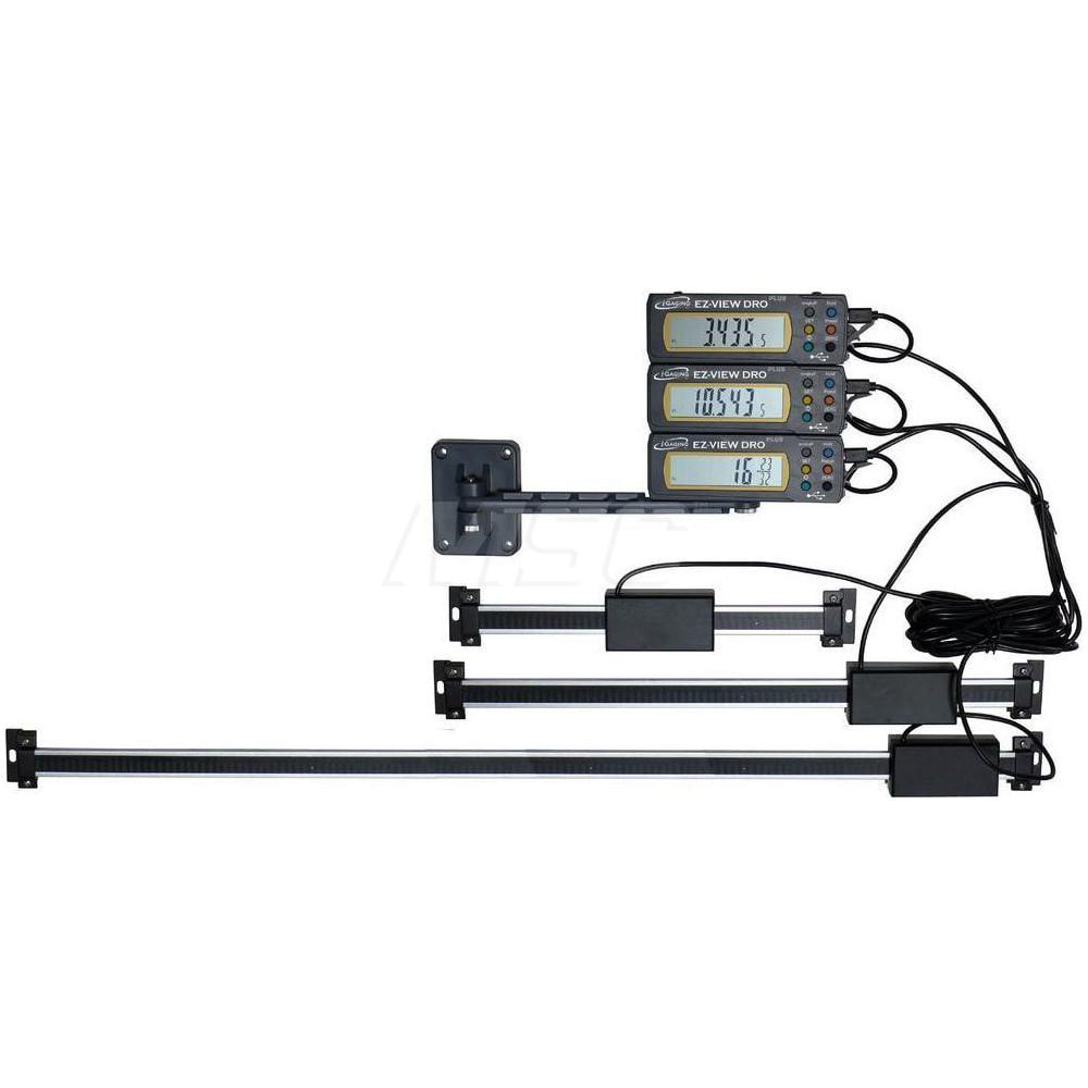 Linear Scale: 12" Max Measuring Range, 0.0005" Resolution, 24" Scale Length