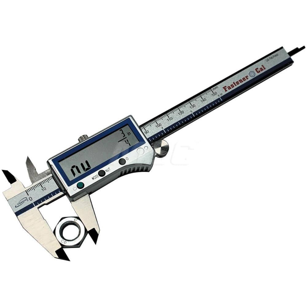 Electronic Caliper: 0 to 6", 0.0005" Resolution, IP54