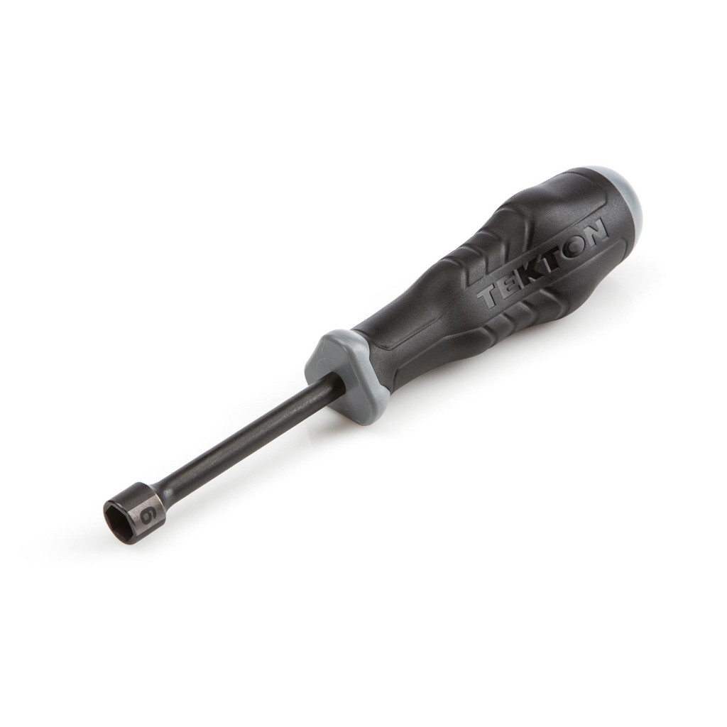 Tekton Nutdrivers; Tool Type: High-Torque Nut Driver ; System of Measurement: Metric ; Handle Type: Ergonomic Cushion Grip ; Shaft Type: Solid Shaft
