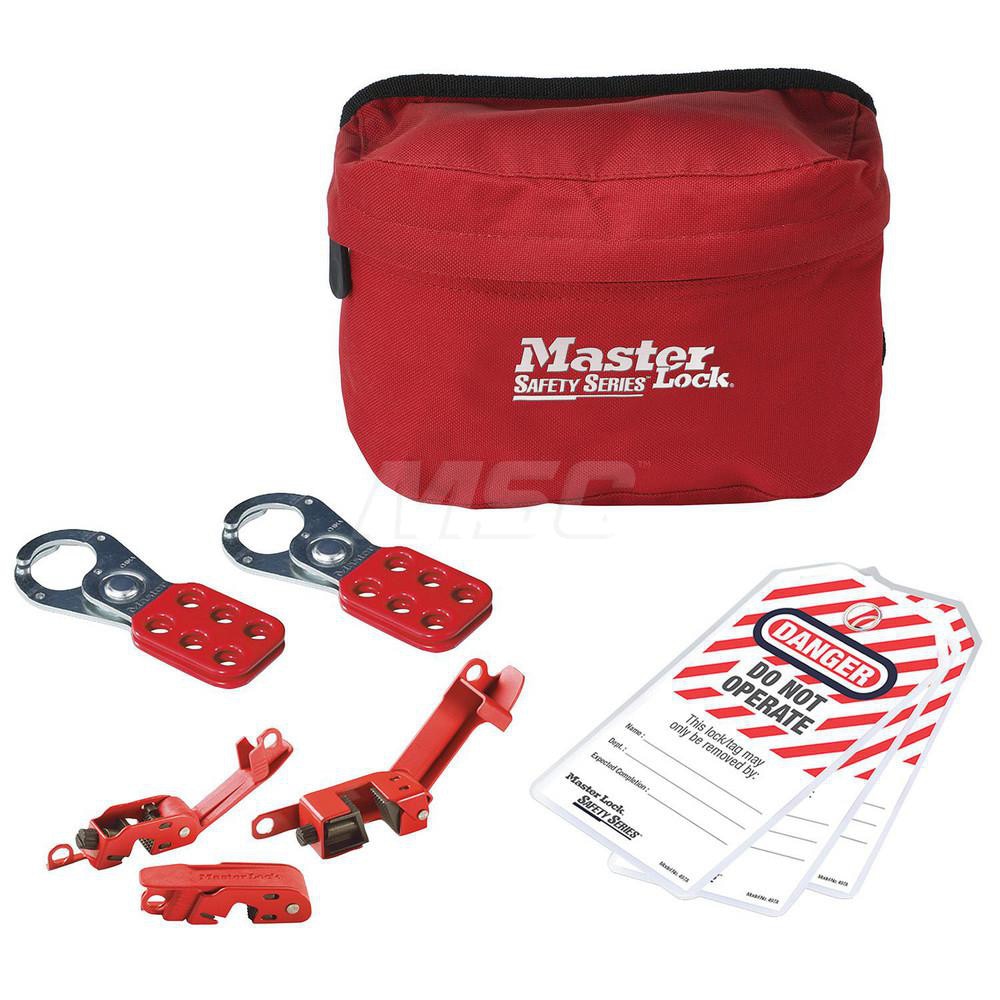 Master Lock S1010EBAS Portable Lockout Kits; Type: Electrical Lockout Kit; Container Type: Pouch; Number of Padlocks Included: 0; Key Type: Keyed Alike Image