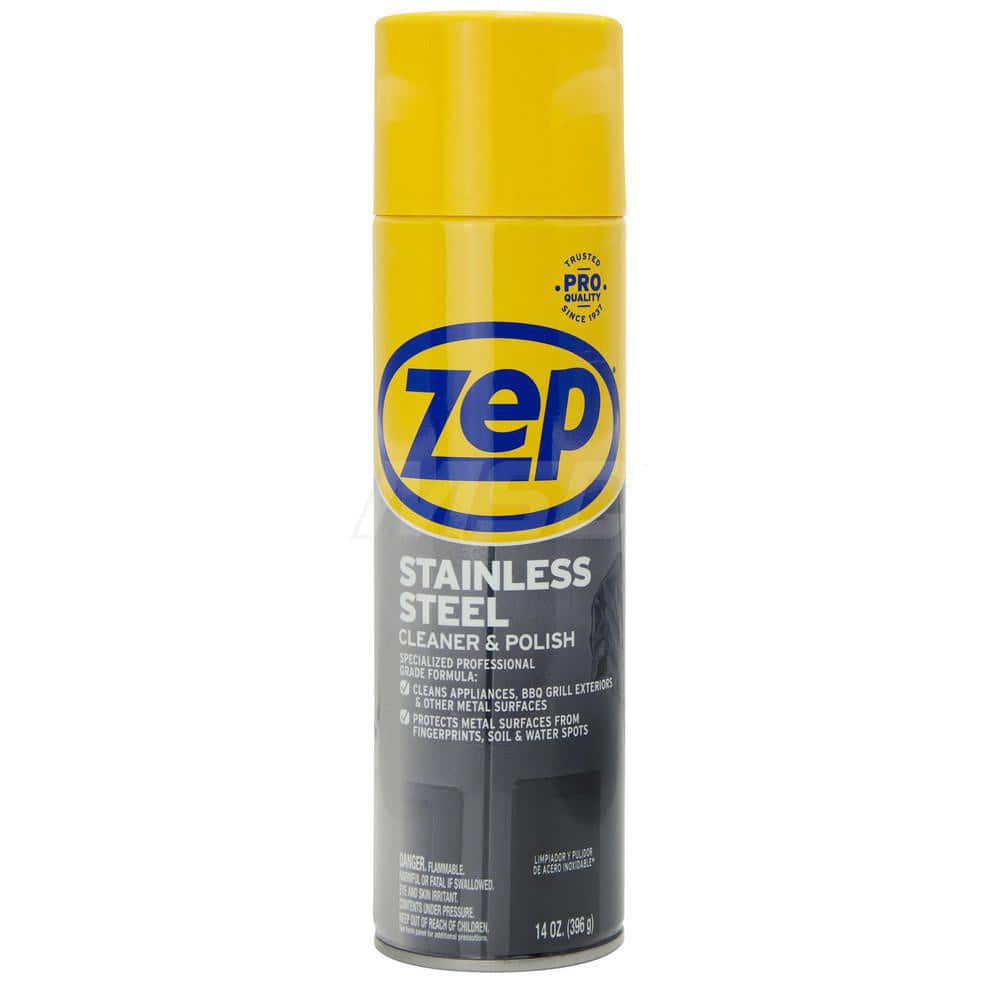ZEP ZUSSTL14 Stainless Steel Cleaner & Polish: 14 fl oz Aerosol Can, Characteristic Scent 
