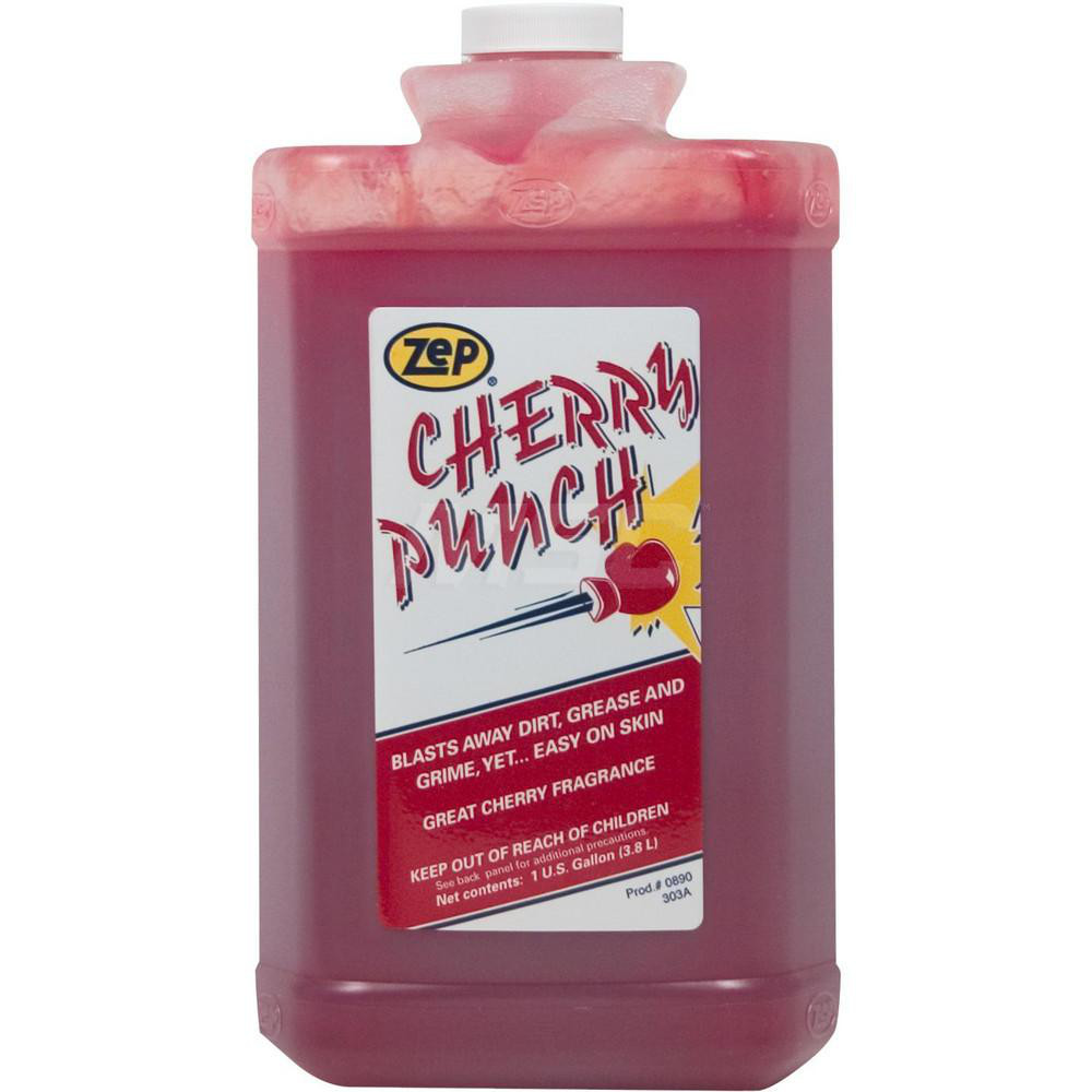 Hand Cleaner: 1 gal Bottle - Liquid, Red, Cherry Scent