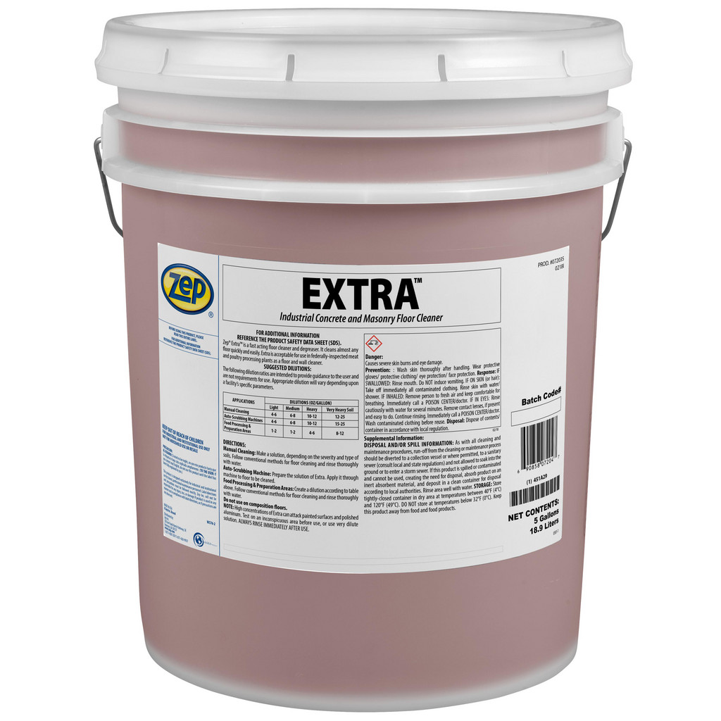 ZEP All-Purpose Cleaners & Degreasers; Product Type: Outdoor Surface Cleaner ; Container Type: Pail ; Form: Liquid ; Container Type: Pail ; Form: