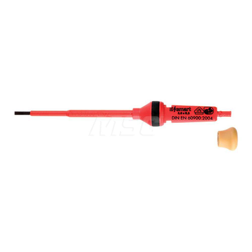 Slotted Screwdriver Bits; Reversible: Non-Reversible ; Blade Width (Inch): 1/8 ; Drive Size (Inch): 1/8 ; Overall Length (Inch): 4 ; Size (Inch): 1/8 ; Tip Type: Slotted