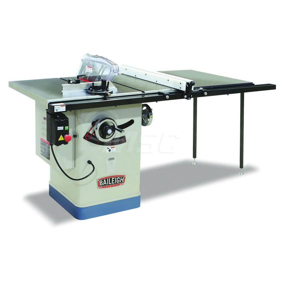 Table Saws; Blade Diameter (Inch): 10 ; Arbor Diameter (Inch): 5/8 ; Maximum Cutting Depth (Inch): 9 ; Phase: 1 ; Maximum Rip to Right of Blade (Inch): 50 ; Horsepower (HP): 3
