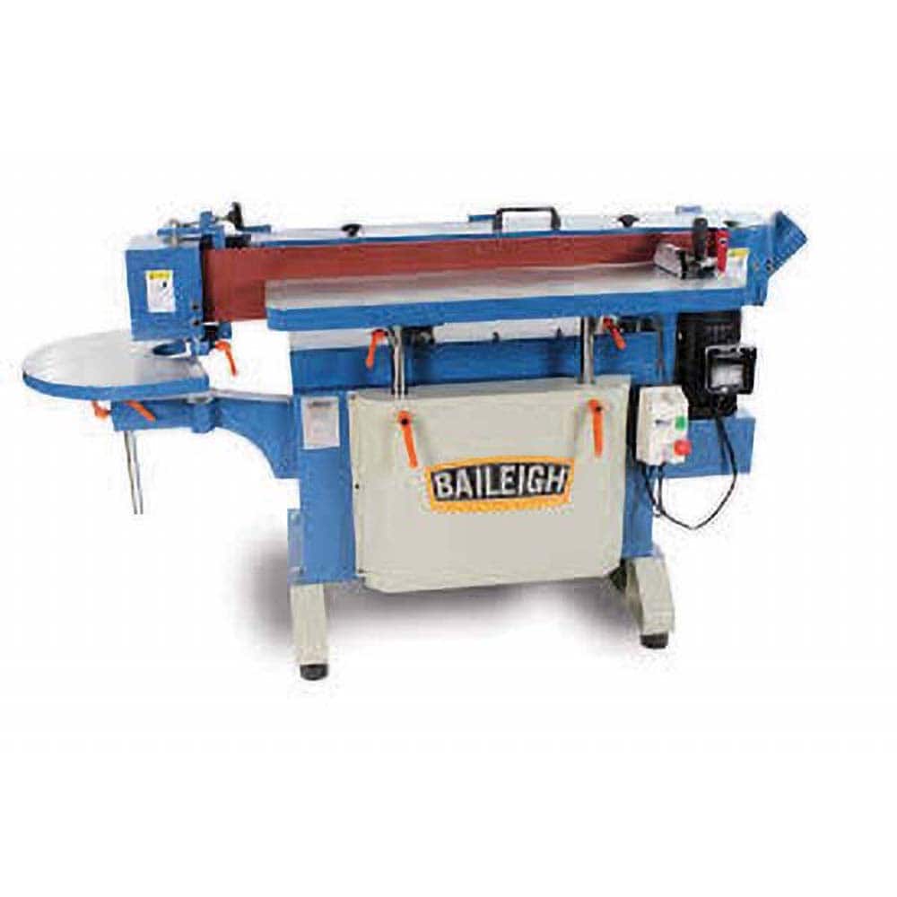 Belt Sanding Machine: 108" Long, 6" Wide, Horizontal & Vertical