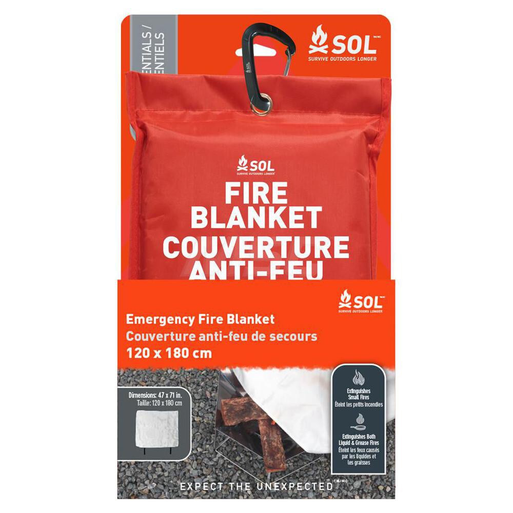 Rescue Blankets; Type: Fire ; Material: Fiberglass ; Overall Length: 70.00 ; Overall Width: 47 ; Color: Red ; Container Type: Pouch