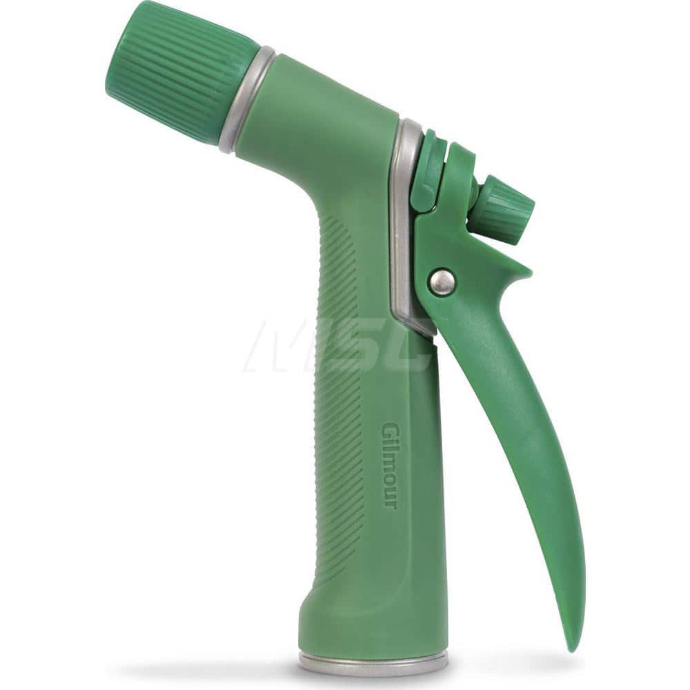 Garden Hose Adjustable & Cleaning Nozzle: 3/4" GHT, Plastic