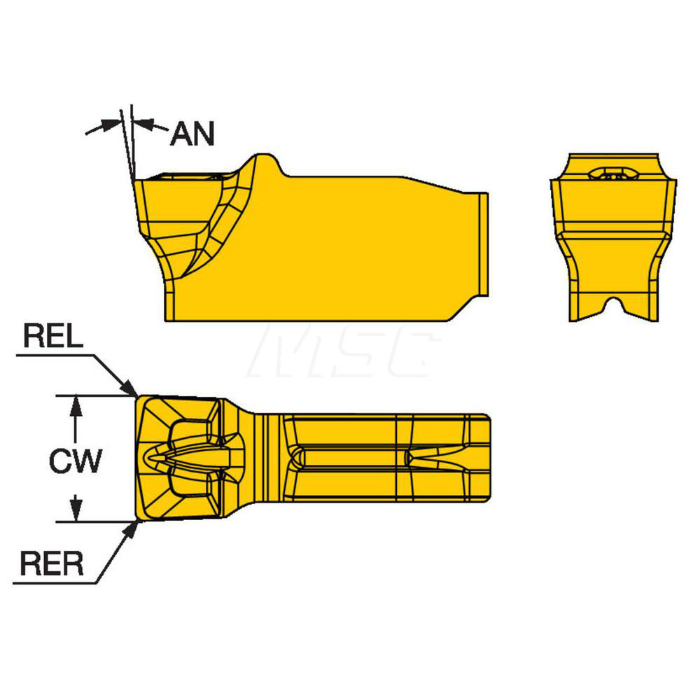 Sandvik Coromant Grooving Insert QIN G GF 1125, Carbide MSC Direct