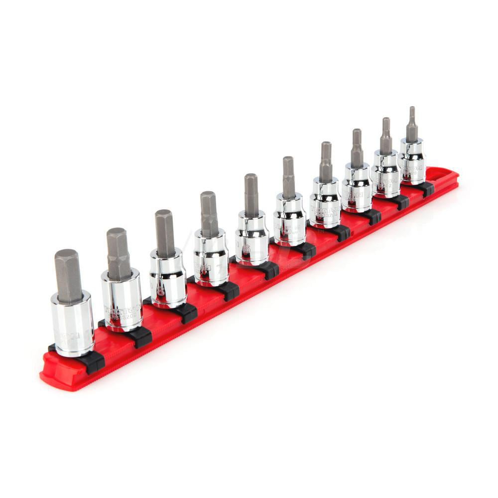 Tekton SHB91102 Torx Bit Socket Set: 10 Pc, 3/8" Drive 