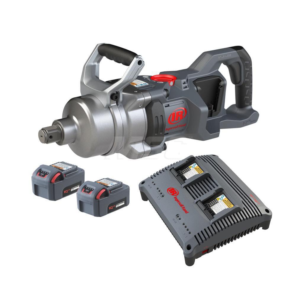 Ingersoll Rand W9491-K2E Cordless Impact Wrench: 20V, 1" Drive, 1,170 BPM, 0 to 890 RPM 