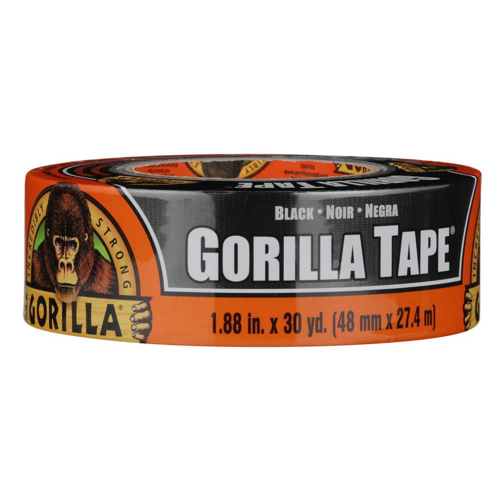 Duct & Foil Tape; Tape Type: Duct Tape; Utility Cloth Duct ; Thickness (mil): 16.75mil ; Color: Black ; Series: Gorilla Tape ; Series Part Number: 105629 ; Adhesive Material: Rubber; Natural Rubber; Synthetic Rubber