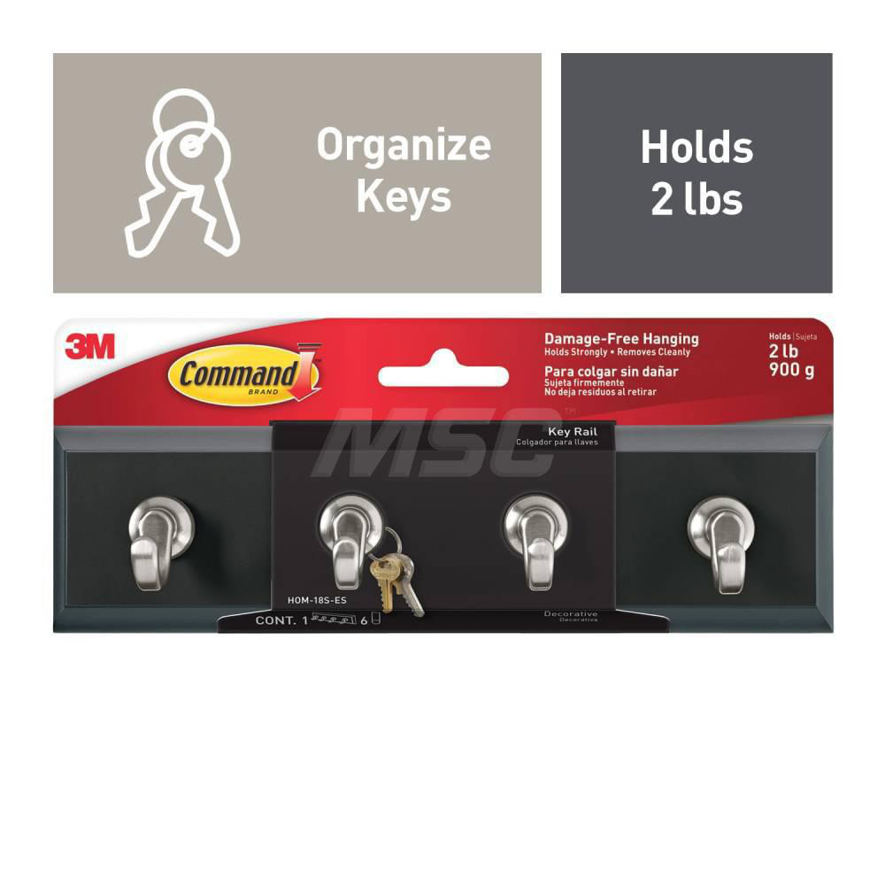 Command - Storage Hook: Adhesive Back Mount, 1.35
