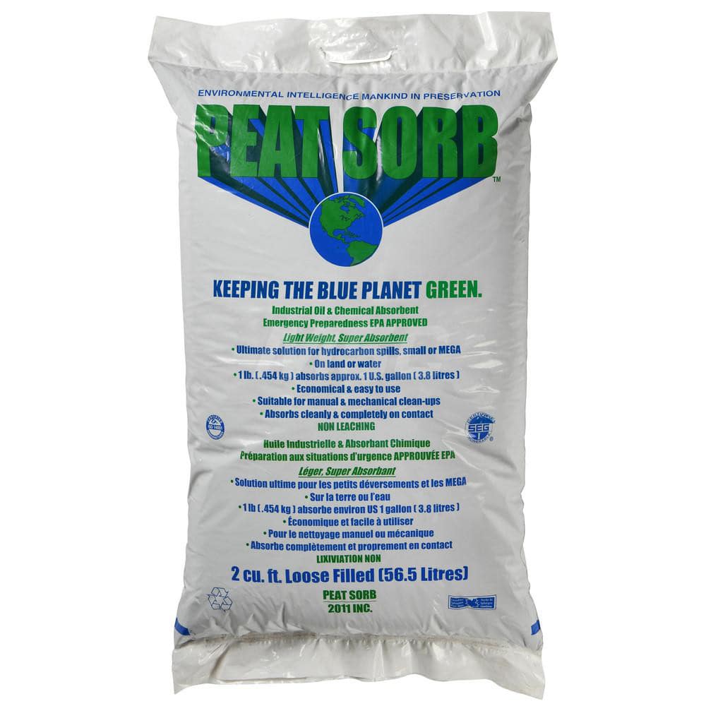 Sorbent: 2 cu ft Bag, Application Absorb Hydrocarbon Based Products Such As Oils & Greases